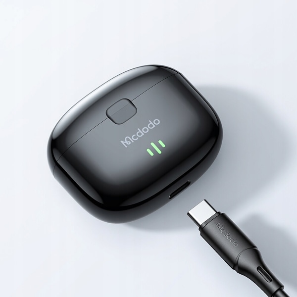 MCDODO TRÅDLÖSA IN-EAR BLUETOOTH HODETELEFON MED MICROPHONE SVART FODRAL