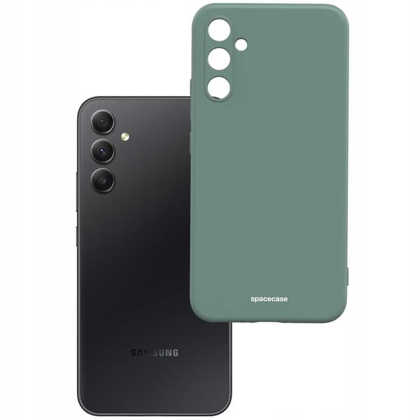 Spacecase Silikonfodral För Samsung Galaxy A34 5G Green