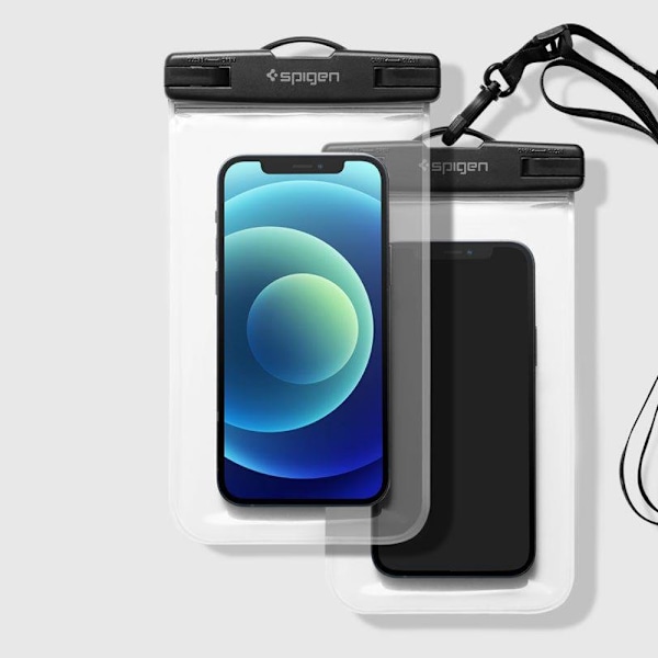 SPIGEN A601 UNIVERSAL VANDTÆT ETASKE 2-PAK CRYSTAL CLEAR