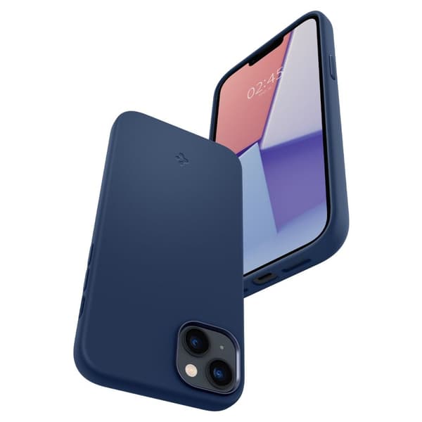 SPIGEN SILIKONE FIT MAG MAGSAFE IPHONE 14 PLUS NAVY BLÅ