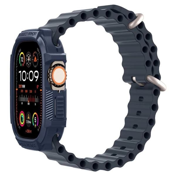 Spigen Rugged Armor Case for Apple Watch Ultra 1/2 (49mm) - Mørkeblå