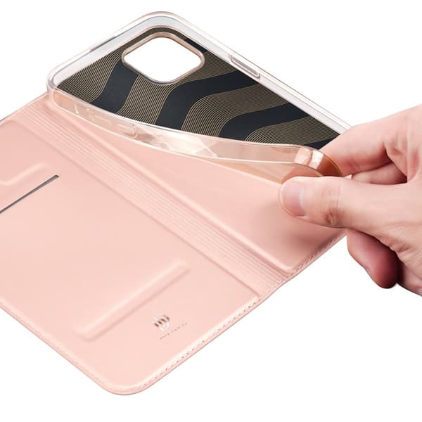 Dux Ducis Skin Pro deksel med klaff iPhone 14 Plus rosa