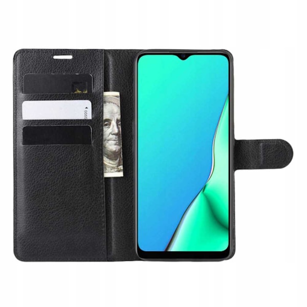 Litchi-Fodral För Oppo A9 2020 A5 2020 Svart