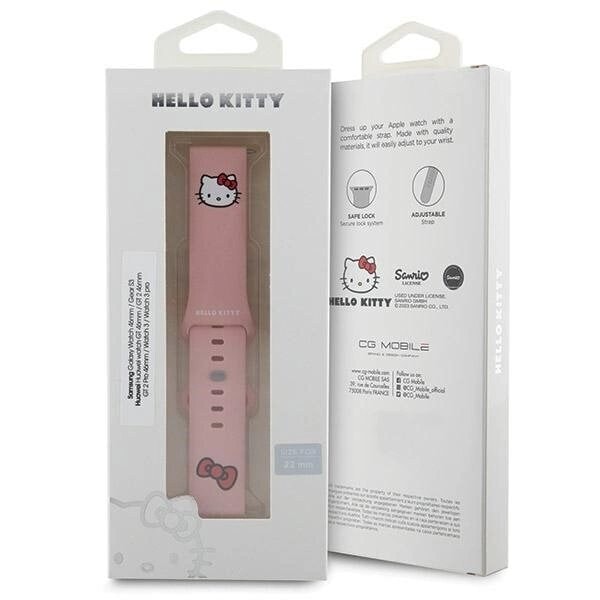 Hello Kitty Silikon Kitty Huvudband universal 22mm - rosa