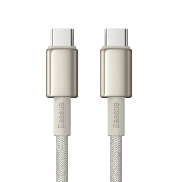 Baseus Tungsten Gold USB-C / USB-C 100W 2m kabel - gull