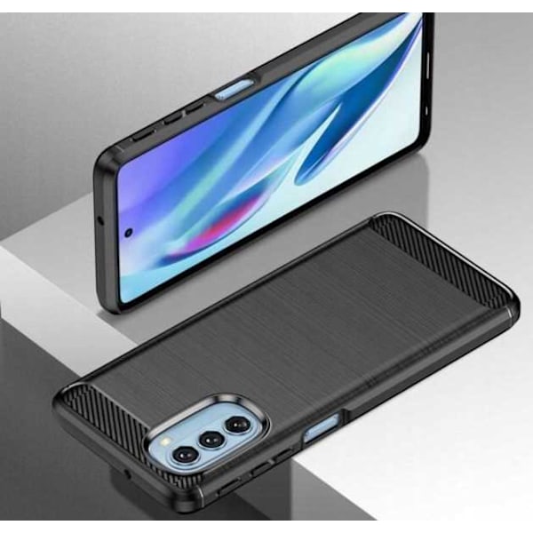Spacecase Case Cover Till Motorola Moto G51 5G Black Carbon