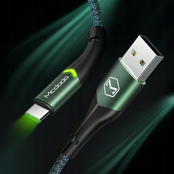 MCDODO USB-C SNABBLADDNINGSKABEL FÖR SAMSUNG USB-LADDARE TYP C LED 1M