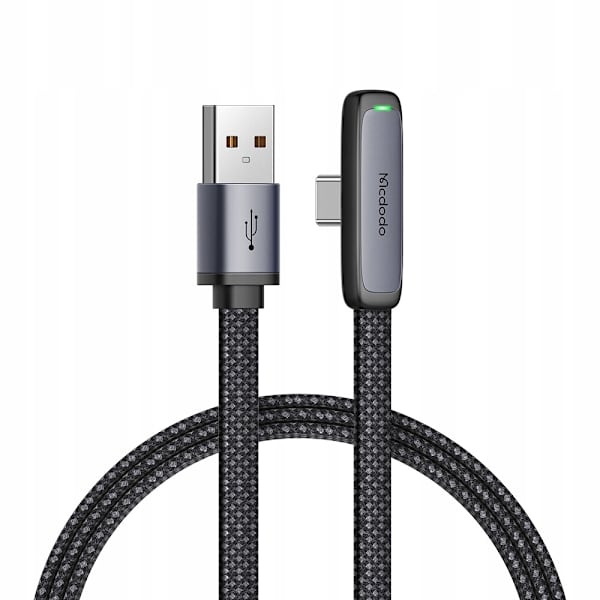 MCDODO-KULMA USB-C KABEL SNABBLADDNING USB TYPE C 6A 100W SVART 2M