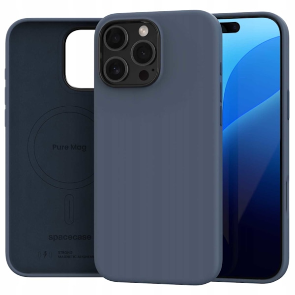 Spacecase Case Cover Till Iphone 16 Pro Max Pure Mag Mörkblåt