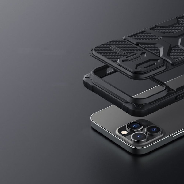 Nillkin Adventruer Case Case for iPhone 13 Pro Max beskyttelsesdeksel og kamerabeskyttelse for svart