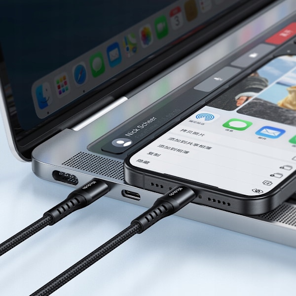 MCDODO USB-C SNABBLADDNINGSKABEL FÖR SAMSUNG APPLE USB TYP C 3A 60W 3M