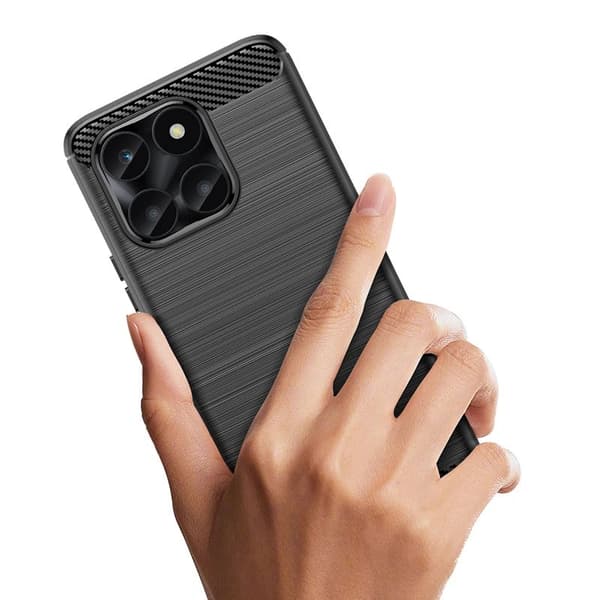 Carbon Case för Honor X6a - svart