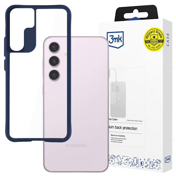 SAMSUNG GALAXY S24 - 3MK SATIN ARMOR CASE+ BLUE