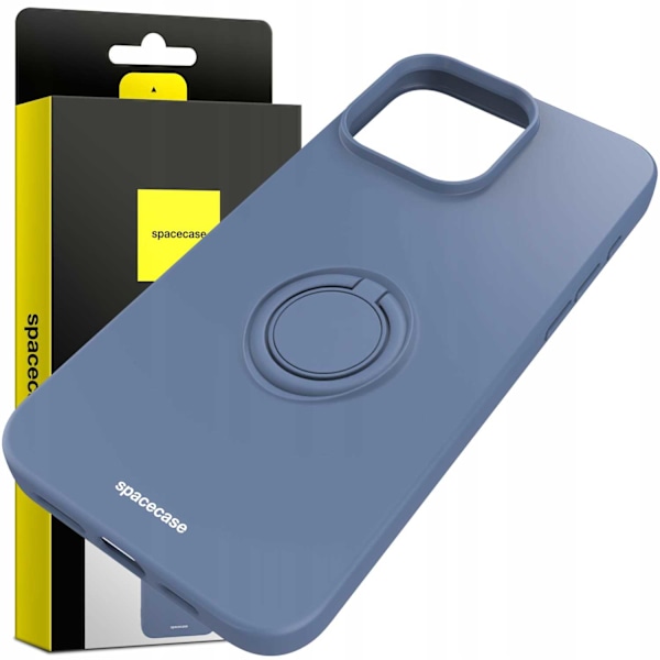 Spacecase Silikon Ringfodral För Iphone 15 Pro Max Blue Case Cover
