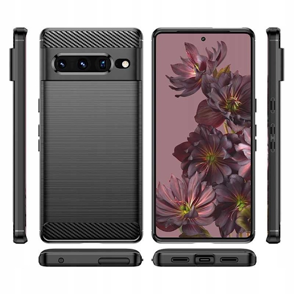 Spacecase Fodral Carbon Google Pixel 7 Pro Svart