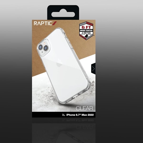 Raptic X-Doria Clear Case iPhone 14 Plus pansret gjennomsiktig deksel