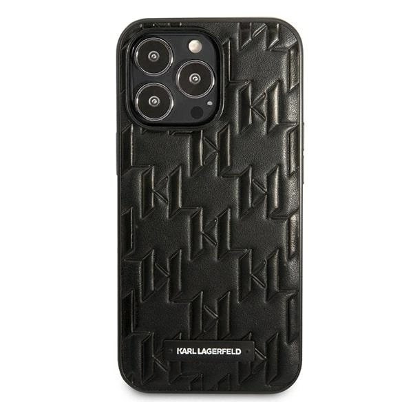 KARL LAGERFELD MONOGRAM PLAQUE COVER TIL IPHONE 13 PRO / IPHONE 13 - SORT