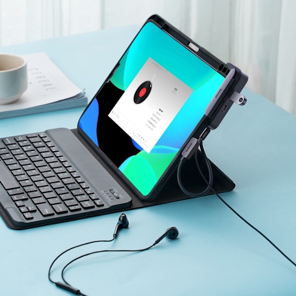 BASEUS UNIVERSAL USB HUB TIL TABLET / SMARTPHONE 6IN1 USB-C MØRKEGRÅ