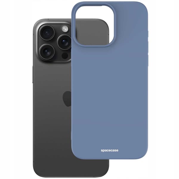Spacecase Silikonfodral För Iphone 15 Pro Max Blue