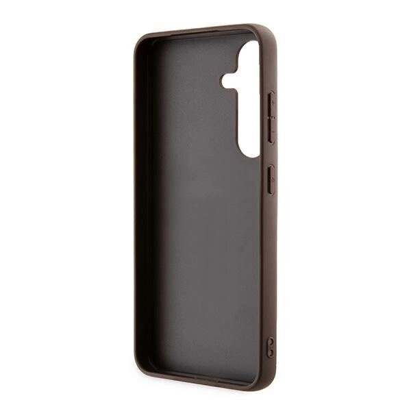 Guess 4G Metal Gold Logo Deksel til Samsung Galaxy S24 - Brun