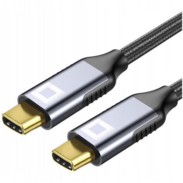 CO2-KABEL USB-C SNABBLADDNING THUNDERBOLT 3 20GBPS 100W USB TYP C 4K 2M