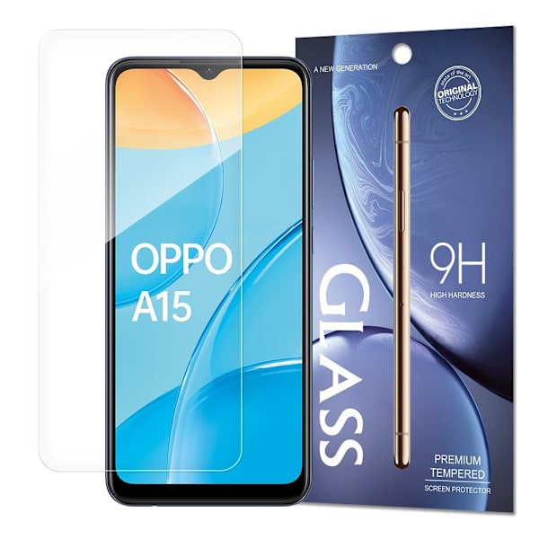Herdet glass 9H herdet glass Oppo A15 (emballasje - konvolutt)