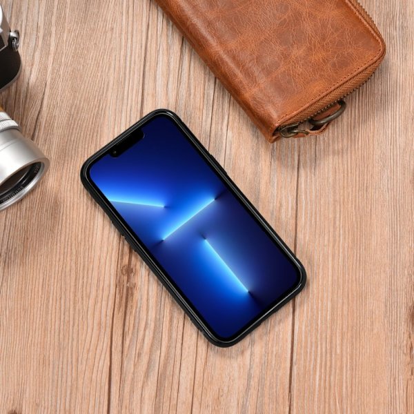 ICARER CASE LÆDERCASE MED MAGSAFE TIL IPHONE 14 PRO MAX BLUE