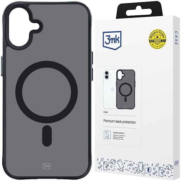 Apple iPhone 16 Plus - 3mk Smoke MagCase