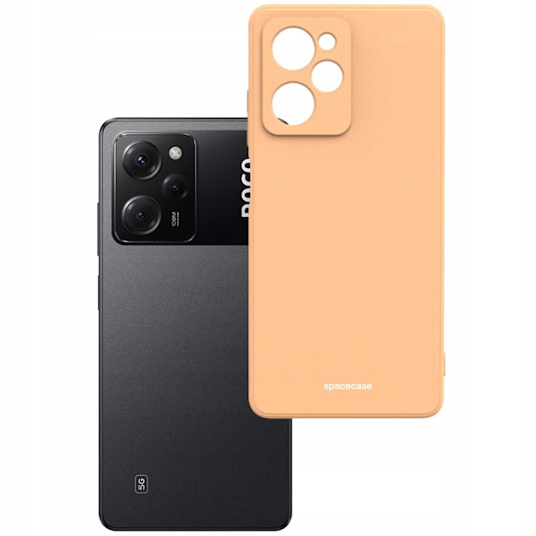 Spacecase Silikonecase Poco X5 Pro 5G Orange Skydd