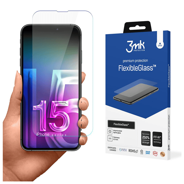 APPLE IPHONE 15 PLUS - 3MK FLEXIBLEGLASS