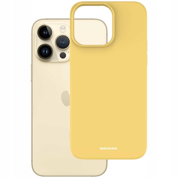Spacecase Silikonfodral För Iphone 14 Pro Max Gul Gul