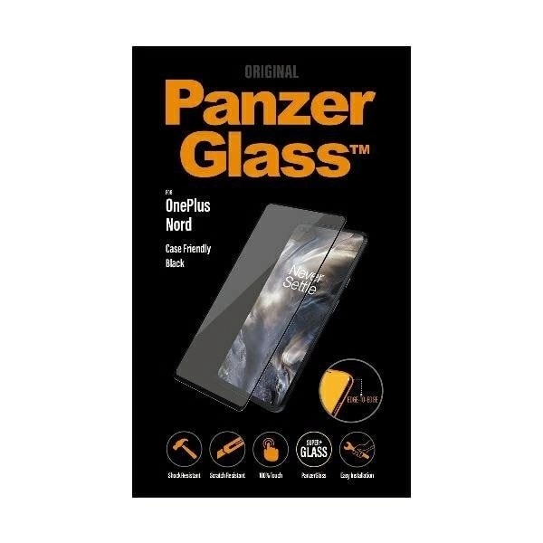 PanzerGlass E2E Super+ herdet glass til OnePlus Nord - med sort ramme