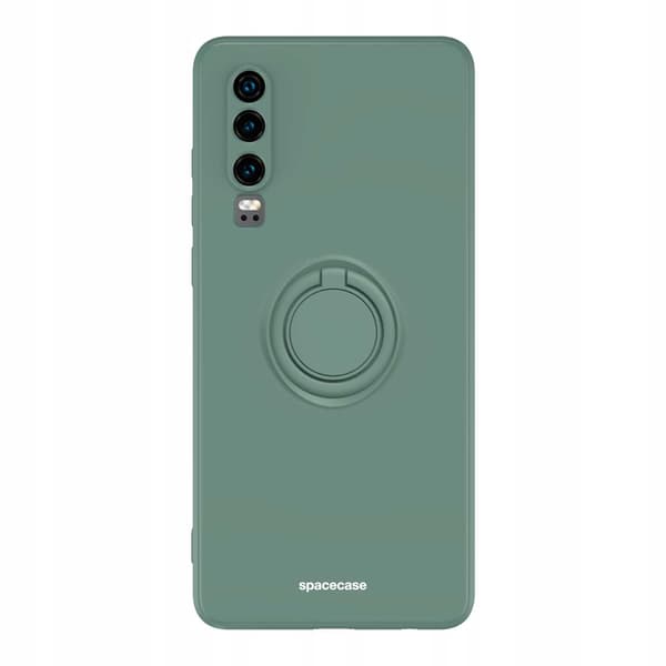 Spacecase Silikonecase Ring För Huawei P30 Green