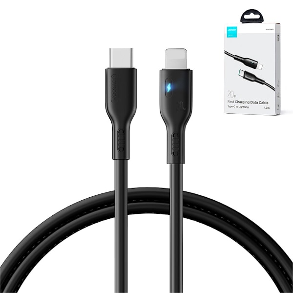 USB C - Lightning kabel 20W 2m Joyroom S-CL020A13 - sort