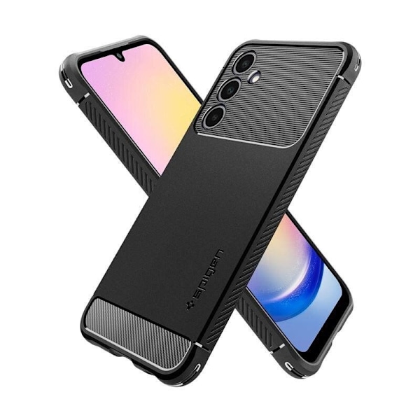 Spigen Rugged Armor beskyttelsesdeksel til Samsung Galaxy A25 5G - matt svart