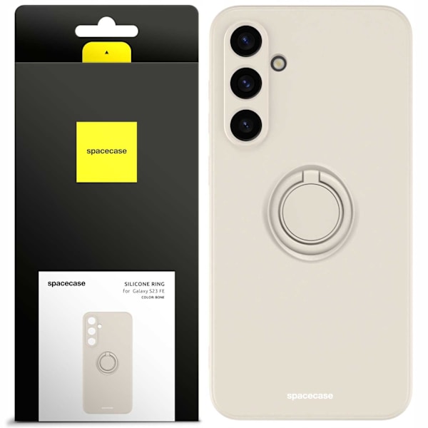 Spacecase Silikonecase Ring För Galaxy S23 Fe Bone 5G