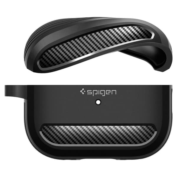 SPIGEN RUGGED ARMOR APPLE AIRPODS PRO 1/2 MATT SVART