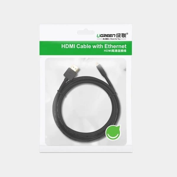 Ugreen HD127 micro HDMI - HDMI 2.0 kabel 2 m - svart