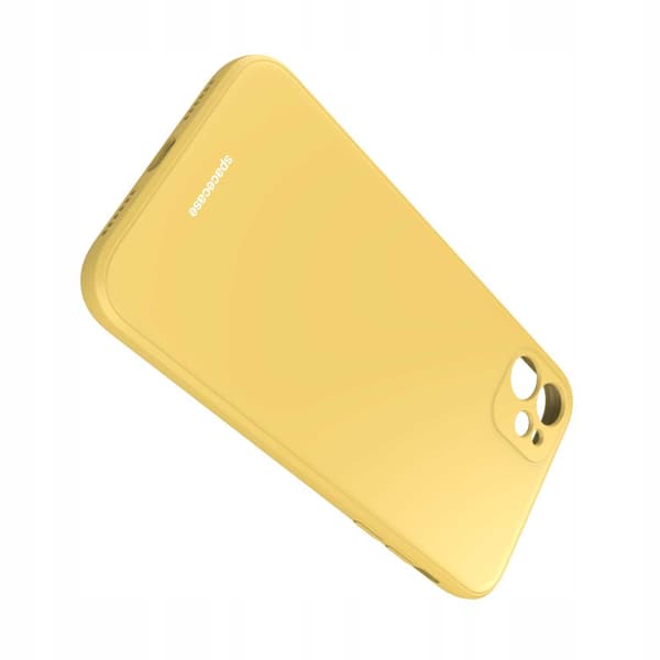 Spacecase Silikonfodral För Iphone 11 Gul Skyddstelefon