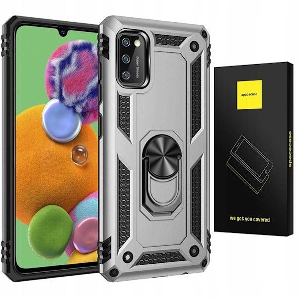 Spacecase Case Ring Nx Cover För Samsung Galaxy A41 Silver