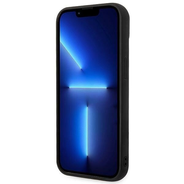 KARL LAGERFELD PUFFY ELONGATED LOGO COVER TIL IPHONE 14 - SORT