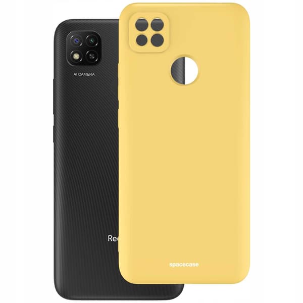 Spacecase Silikonfodral För Xiaomi Redmi 9C Yellow