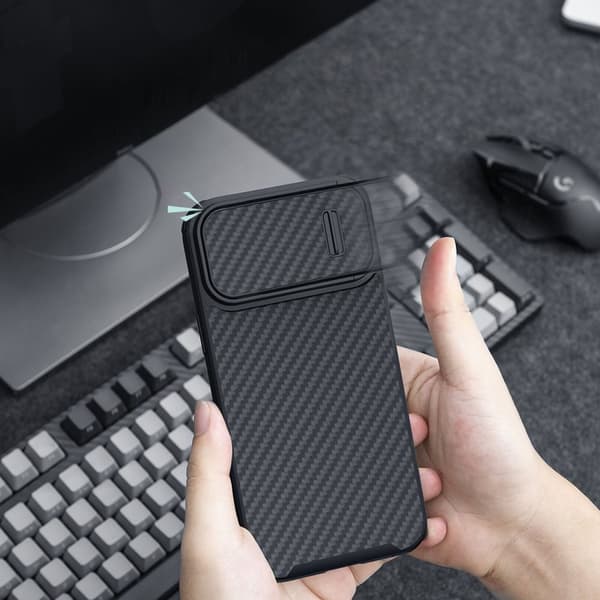 NILLKIN CASE CASE HOUSING CAMERA COVER TIL IPHONE 14 SORT=