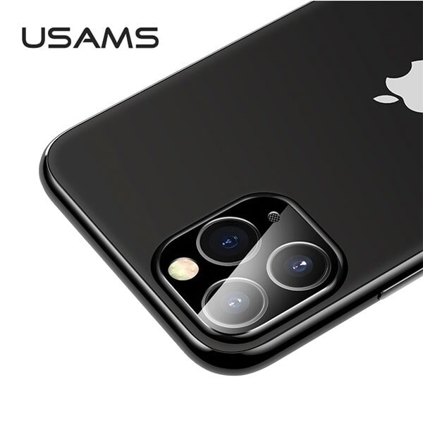 USAMS kameralinsglas iPhone 11 Pro Max svart/svart BH558JTT01 (US-BH558)