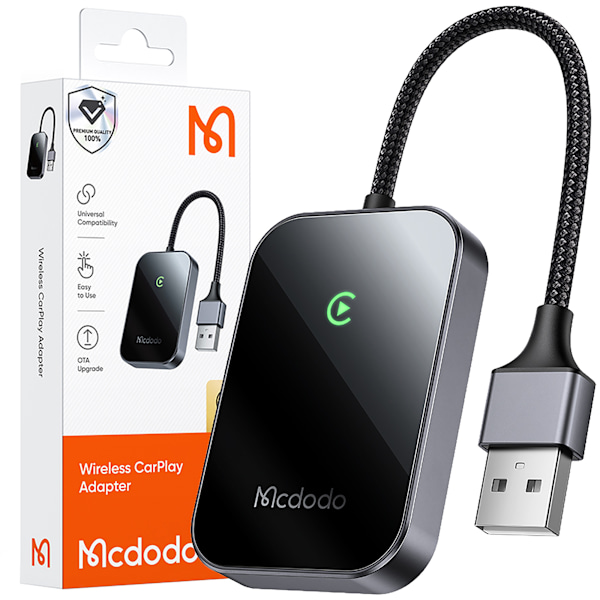 MCDODO ADAPTER FÖR APPLE CARPLAY TRÅDLÖS BLUETOOTH USB USB-C