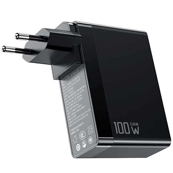 MCDODO SNABBLADDARE STRÖMFÖRSÖRJNING CUBE 3X USB-C PD USB-A GAN 100W