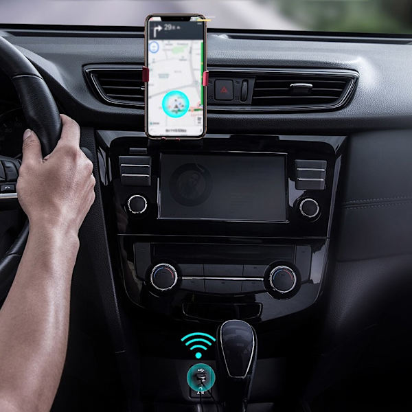 Baseus BA01 Bluetooth 5.0 lydmottakerkabel lydadapter AUX-tilkobling svart (CABA01-01)