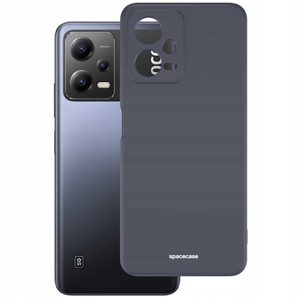 Spacecase Silikonfodral För Xiaomi Poco X5 5G Redmi Note 12 5G Svart