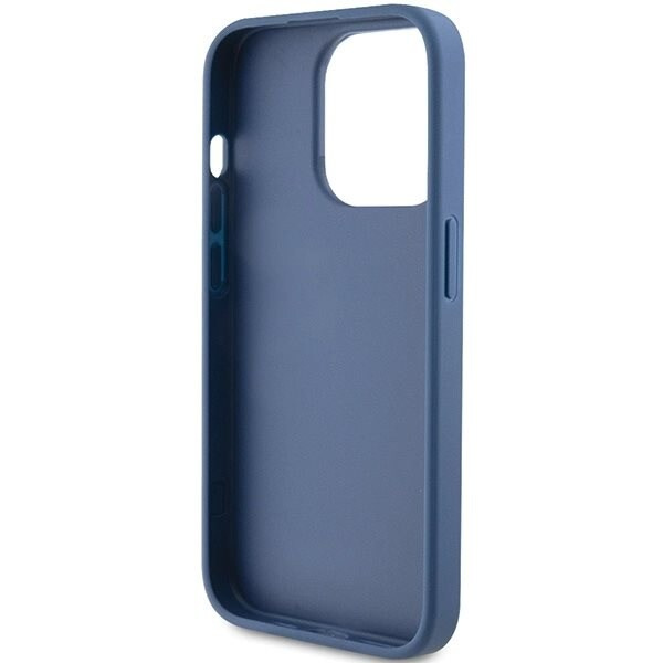 Guess 4G Stripe Collection-deksel til iPhone 15 Pro - blå