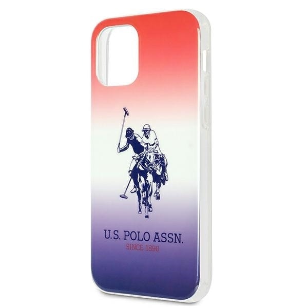 AMERIKANSK SAG POLO ASSN. GRADIENT PATTERN COLLECTION TIL IPHONE 12 MINI - RØD OG BLÅ